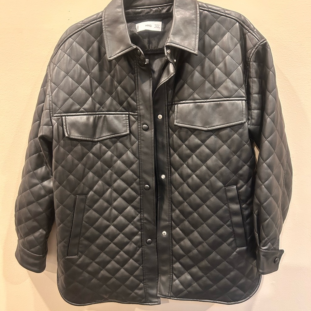 MNG Black Leather Jacket